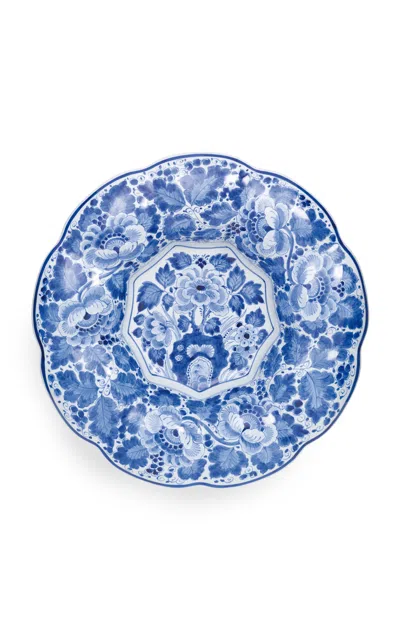 Royal Delft Hand-painted Dish Set In Blue