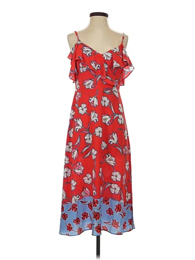 Pre-owned Roz & Ali Casual Dress In Red