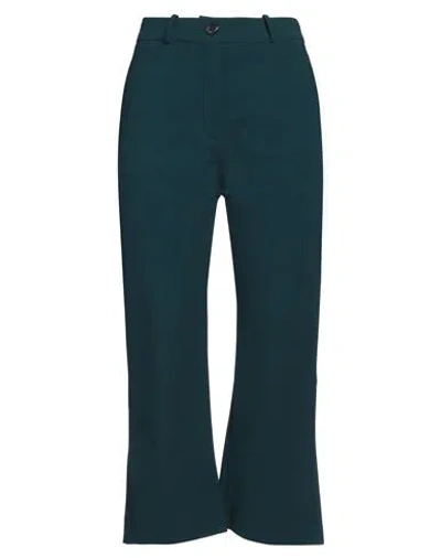 Rrd Woman Pants Deep Teal Size 6 Polyamide, Elastane In Green