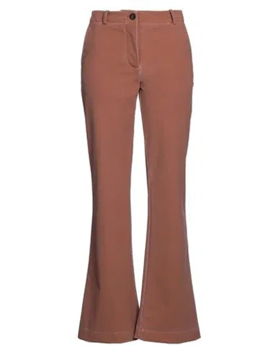 Rrd Woman Pants Light Brown Size 6 Polyamide, Elastane In Beige