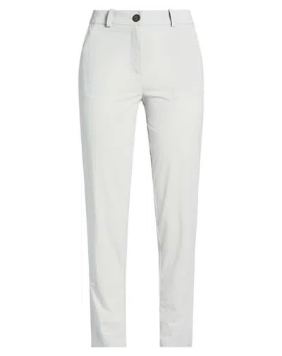 Rrd Woman Pants Light Grey Size 10 Polyamide, Elastane In White
