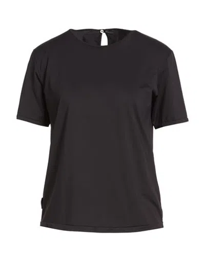 Rrd Woman T-shirt Black Size 12 Polyamide, Elastane