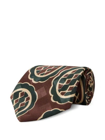 Rrl Geometric-print Silk Tie In Multi