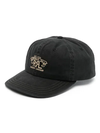 Rrl Logo-embroidered Baseball Cap In Schwarz