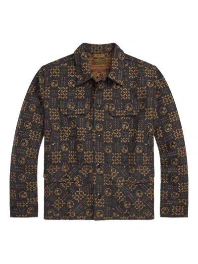 Rrl Ruddick Cotton-jacquard Jacket In Multi
