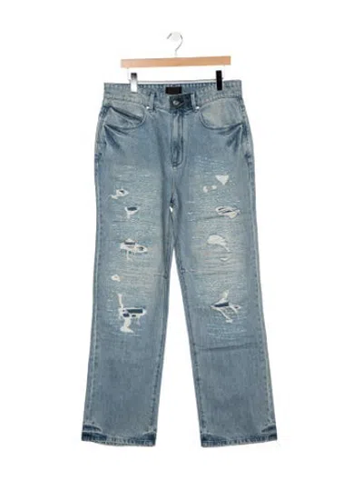Pre-owned Rta Straight-leg Jeans In Blue