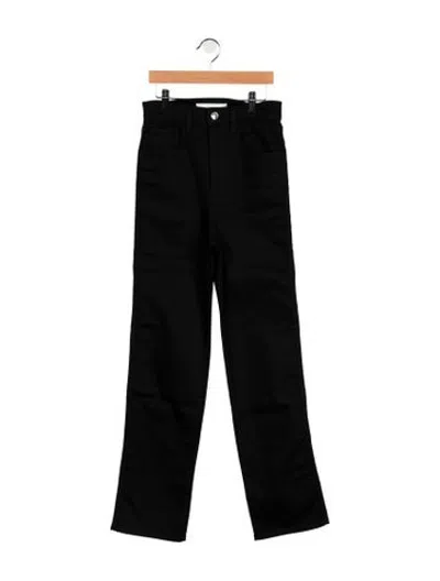 Pre-owned Rùadh High-rise Straight Leg Jeans In Black