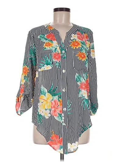 Pre-owned Ruby Rd. 3/4 Sleeve Blouse In Green