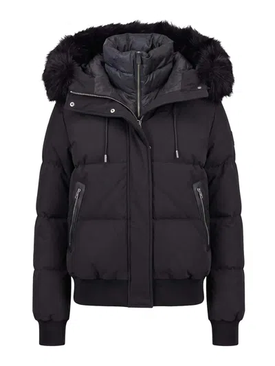 Rudsak Cieyna Down-filled Bomber Jacket In Black