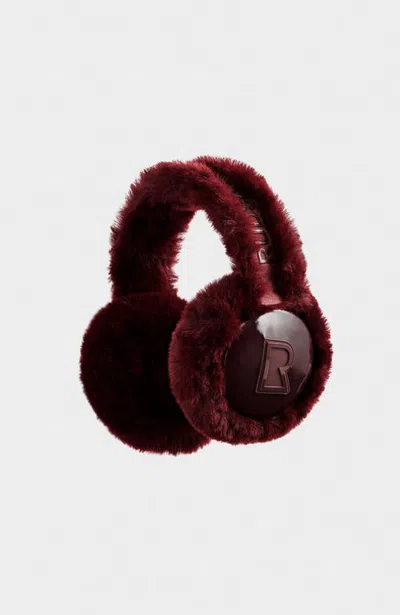 Rudsak Valencia Faux Fur Earmuffs In Burgundy