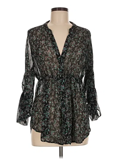 Pre-owned Rue21 3/4 Sleeve Blouse In Black