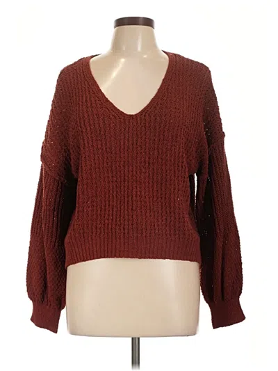 Pre-owned Rue21 Pullover Sweater In Brown