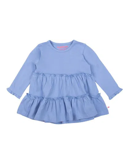 Rufflebutts Knit Ruffle Tiered Tunic (little Kid) In Blue