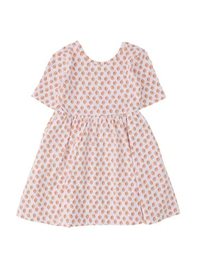 Rufflebutts Knit Short Sleeve Twirl Dress (little Kid) In Neutral