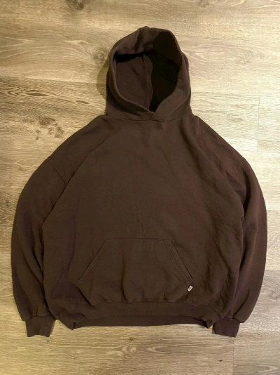 Pre-owned Russell Athletic X Vintage 90's Brown Russell Athletic Boxy Hoodie