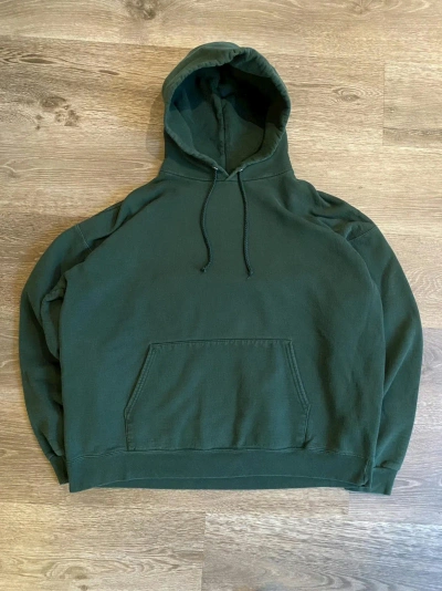 Pre-owned Russell Athletic X Vintage 90's Green Boxy Hoodie