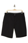 Rvca The Week-end Stretch Twill Chino Shorts In Black
