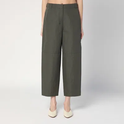 's Max Mara Baggy Trousers In Clay Colour In Green
