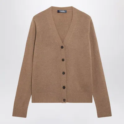 S Max Mara Max Mara S Camel Wool Cardigan In Brown