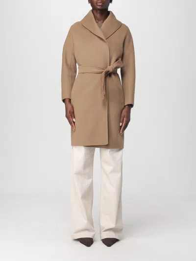 S Max Mara ' Virgin Wool Coat In Brown
