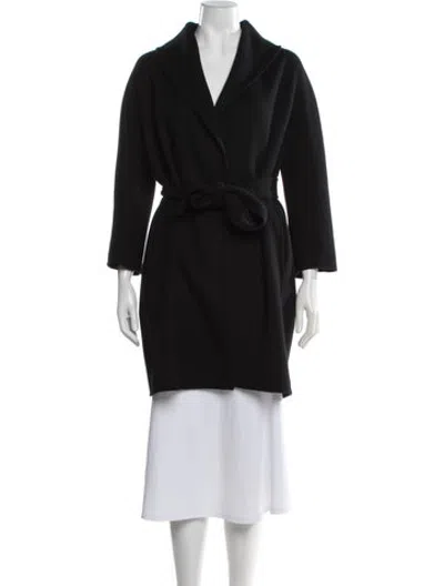 Pre-owned S Max Mara Virgin Wool Coat In Blue