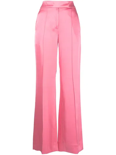 Sa Su Phi High-waisted Flared Trousers In 粉色