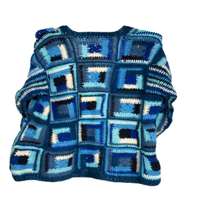 Saachi Women's Crochet Short Marrakesh Blue Jacket