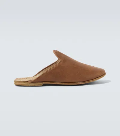 Sabah Baba Leather Mules In Brown