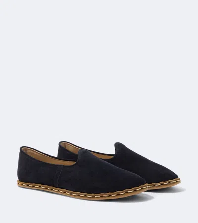 Sabah Suede Slip-on Shoes In Blue