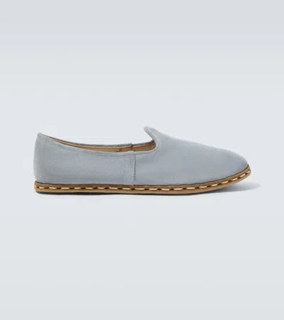 Sabah Suede Slip-on Shoes In Gray