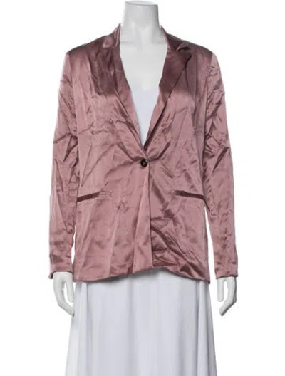 Pre-owned Sablyn Silk Blazer In Pink