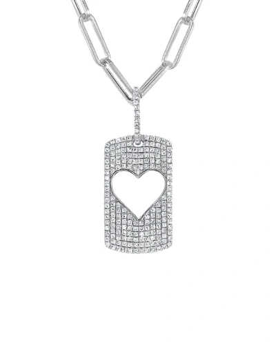Sabrina Designs 14k 0.58 Ct. Tw. Diamond Charm Pendant In Metallic