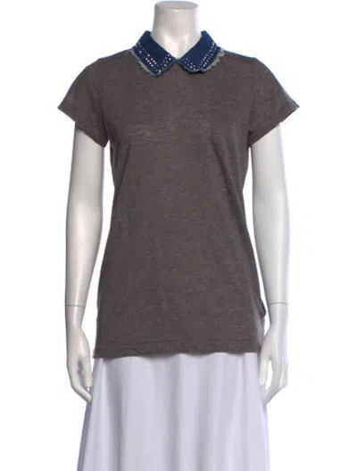 Pre-owned Sacai Luck Short Sleeve T-shirt In Grey