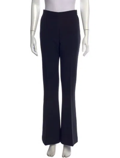 Pre-owned Safiyaa Flared Pants In Blue
