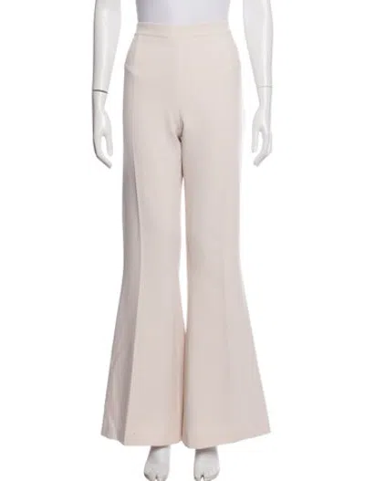 Pre-owned Safiyaa Flared Pants In Neutrals