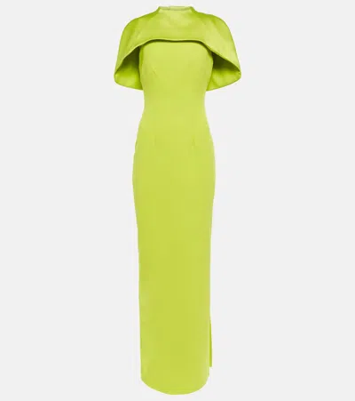 Safiyaa Kalika Crêpe Gown In Tendershoot