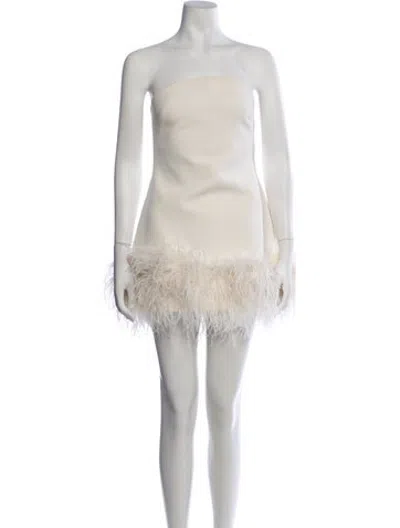 Pre-owned Safiyaa Midi Length Dress In White