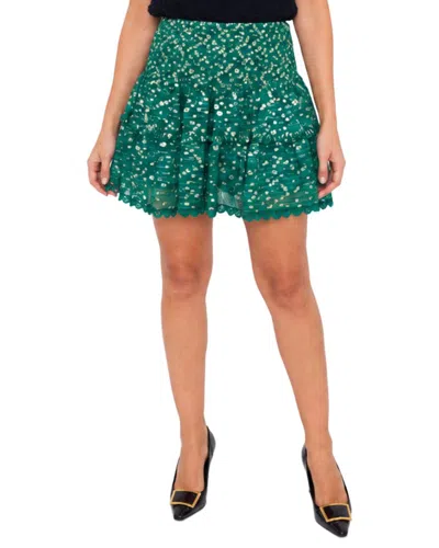 Sail To Sable Smocked Waist Mini Skirt In Green