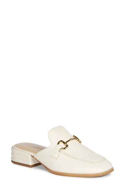 Saint G Savannah Moc Toe Loafer Mule In White