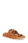 Saint G Venice Woven Slide Sandal In Brown