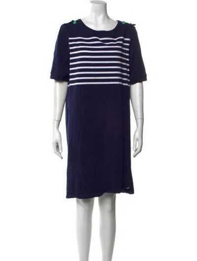 Pre-owned Saint James Striped Knee-length Dress In Blue