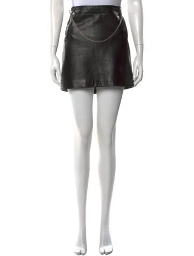 Pre-owned Saint Laurent 2013 Mini Skirt In Black