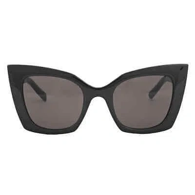 Pre-owned Saint Laurent Black Cat Eye Ladies Sunglasses Sl 552 001 51 Sl 552 001 51
