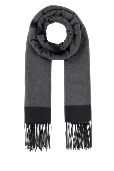 Saint Laurent Large Ysl Jacquard S In Gray