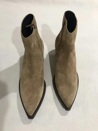 Pre-owned Saint Laurent Lukas 40 Zip Boot (men). 12/45. $1095 In Light Brown