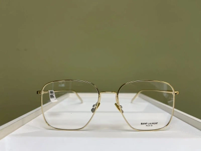 Pre-owned Saint Laurent Paris X Vintage New Saint Laurent Sl491 Gold Glasses Eyeglasses