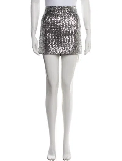 Pre-owned Saint Laurent Patterned Mini Skirt In Black