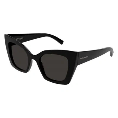 Pre-owned Saint Laurent Sl552 001 Black/black 51-22-145 Sunglasses