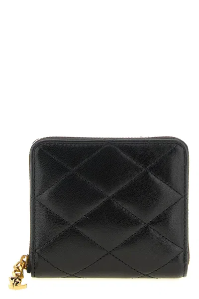 Saint Laurent Wallet With Cassandre Detail In Black
