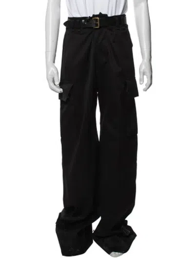 Pre-owned Saint Laurent Wide Leg Pants In Black